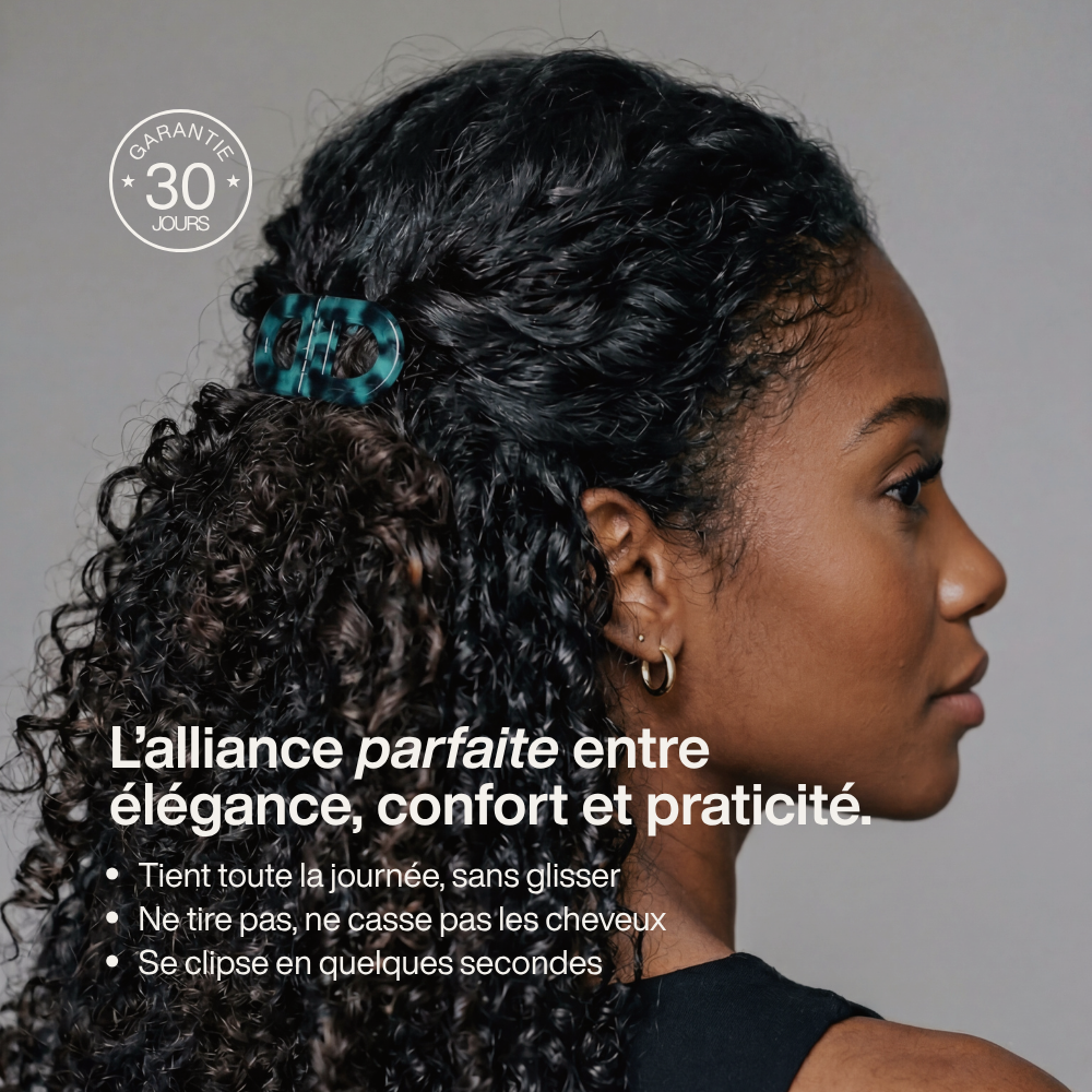 moaé. clip — une coiffure élégante, sans effort, qui tient toute la journée